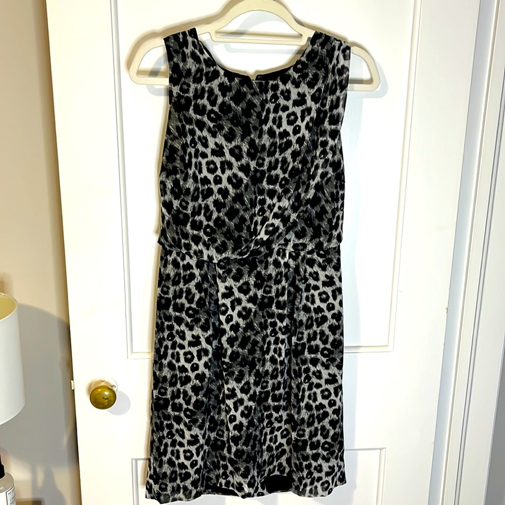 Leopard Mid Length Dress